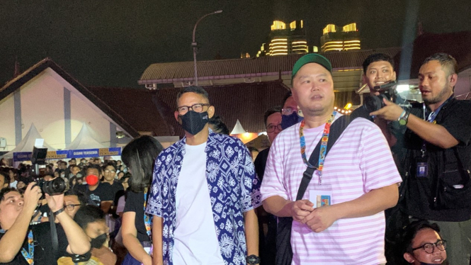 Sandiaga Uno di Synchronize Fest, Jakarta.