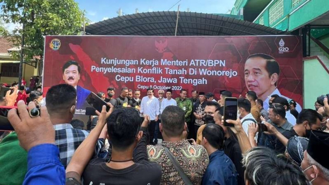 Menteri ATR BPN, Hadi Tjahjanto, kunjungi Blora.