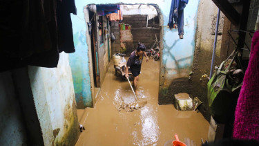 Titik banjir di Jakarta (Foto ilustrasi).