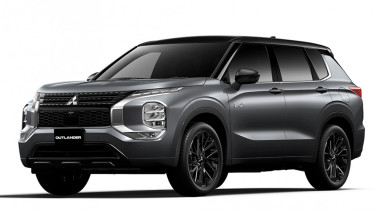 Ilustrasi gambr mobil Mitsubishi Outlander edisi warna baru