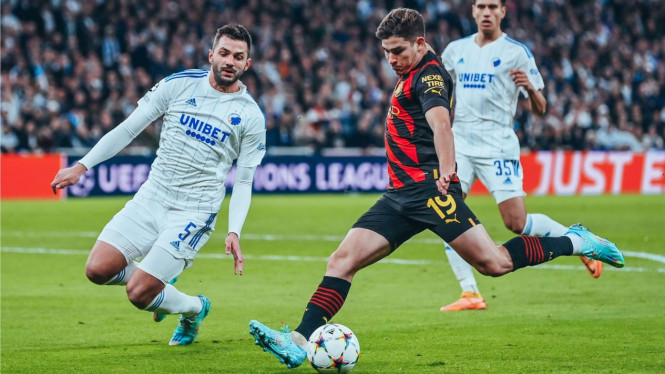 Hasil pertandingan Copenhagen vs Manchester City 0-0
