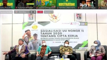 BPPSDMP melalui Pusat Penyuluhan Pertanian melakukan sosialisasi UU Nomor 11