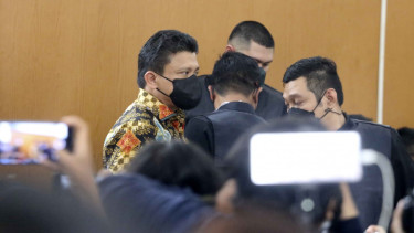 Ferdy Sambo saat jalani sidang perdana dengan agenda pembacaan dakwaan.