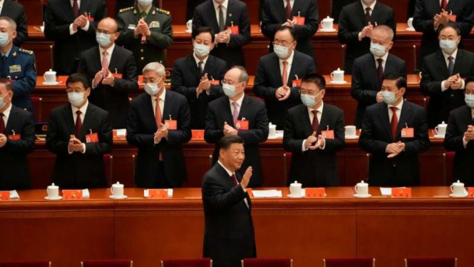 Presiden Xi Jinping di Kongres Partai Komunis China 16 Oktober tahun 2022