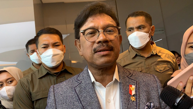 Menteri Komunikasi dan Informatika Johnny G Plate.