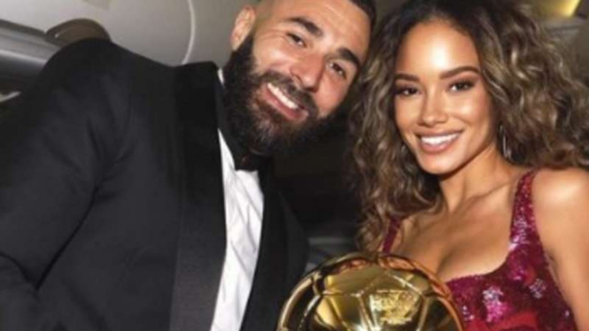 Karim Benzema dan pacarnya Jordan Ozuna