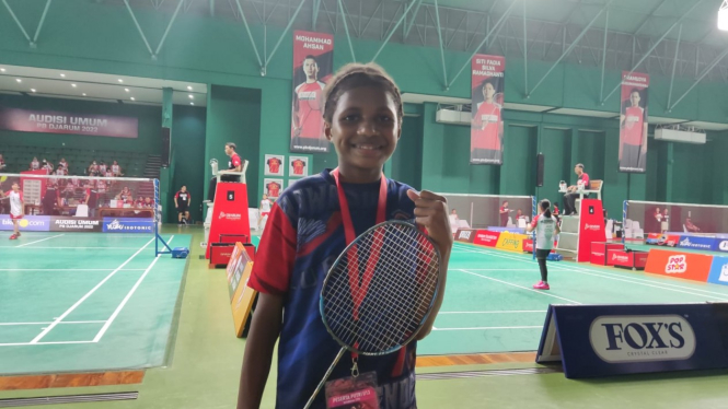 Peserta Audisi Umum PB Djarum 2022 asal Papua, Margareta Lusia Shara Rumabar