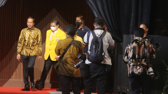 Presiden Jokowi di HUT Golkar ke-58