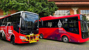 VIVA Otomotif: Ilustrasi bus yang dibekali dengan teknologi keselamatan terbaru.