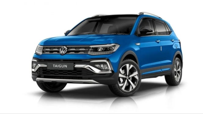 ilustrasi gambae mobil SUV Volkswagen Taigun