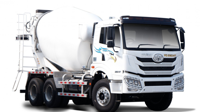 Truk mixer FAW di Indonesia