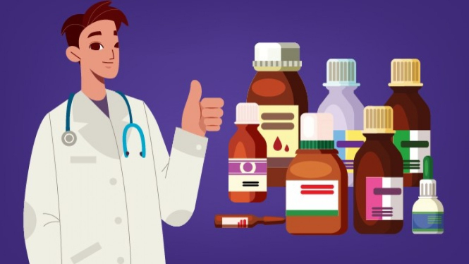 Ilustrasi obat sirup