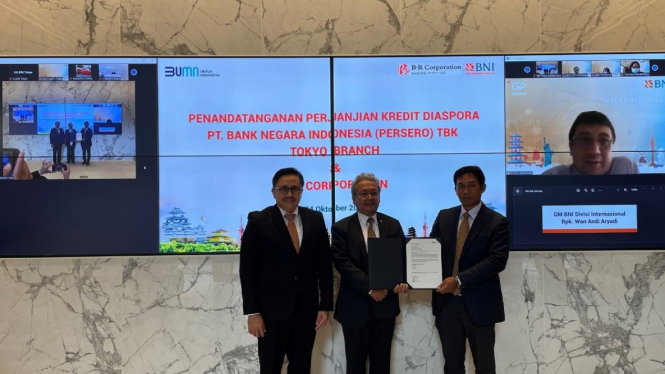 Seremoni penandatanganan kerja sama pembiayaan Diaspora Indonesia di Tokyo