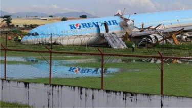Pesawat Korean Air yang tergelincir di Cebu, Filipina
