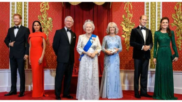 Patung Keluarga Kerajaan di Madame Tussauds di London