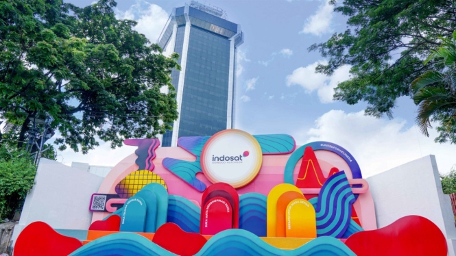Gedung Indosat Ooredoo Hutchison.