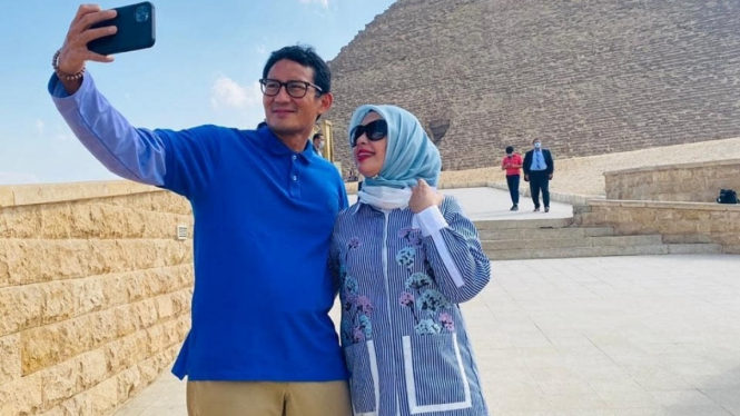Sandiaga Uno dan Nur Asia Uno. 