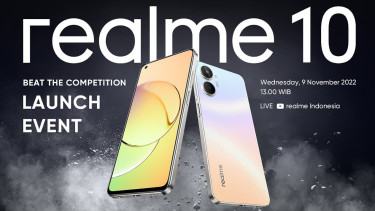 Realme 10 segera datang ke Indonesia.