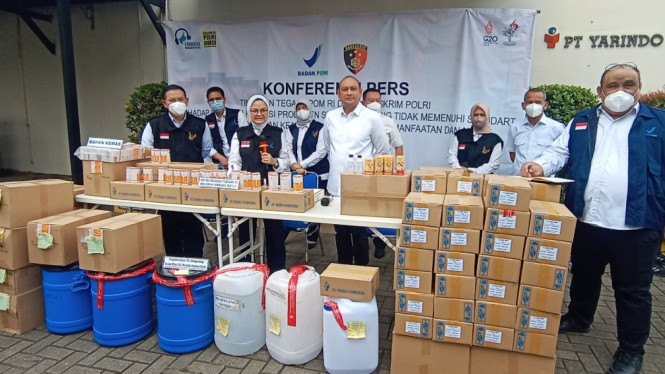 Konferensi pers BPOM terkait obat sirup yang mengandung EG dan DEG