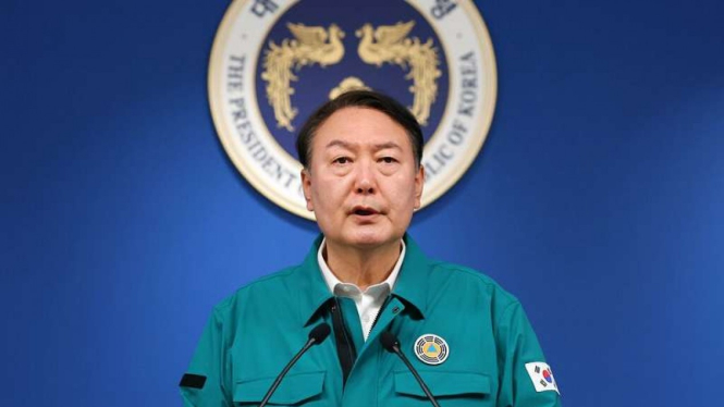 Presiden Korea Selatan Yoon Suk Yeol memberikan pernyataan terkait Itaewon