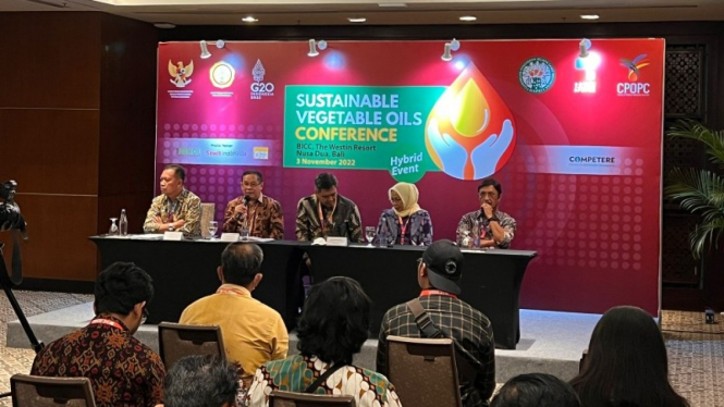 Sustainable Vegetable Oils Conference yang diselenggarakan Kamis 3 November 2022