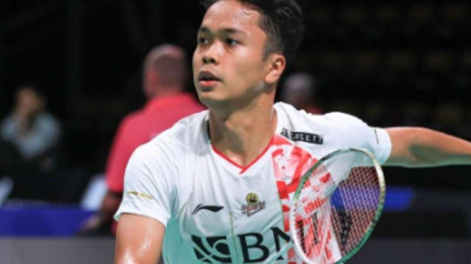 Tunggal putra Indonesia, Anthony Sinisuka Ginting.