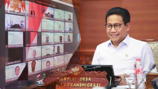 Menteri Desa PDT dan Transmigrasi, Abdul Halim Iskandar Mengahadiri dan memberikan sambutan pembukaan dalam Lokakarya peningkatan kapasitas dan sinergitas untuk optimalisasi pelaksanaan pergerakan masyarakat, pada Senin 07/11/22.