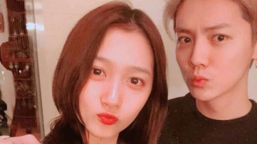 Luhan eks EXO dan Guan Xiaotong. 
