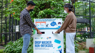 BRI Peduli Penanganan Limbah Masker Non Infeksius