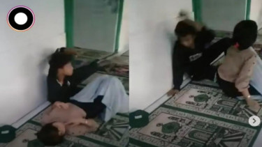 Viral Pasangan Remaja Tidur-tiduran Berdua di Masjid 