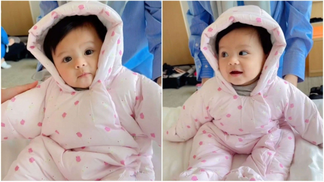 Ameena pakai baju hangat