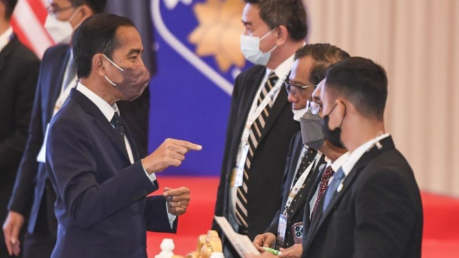 Presiden Joko Widodo di Hotel Sokha, Phnom Penh, Kamboja, Kamis (10/11/2022).