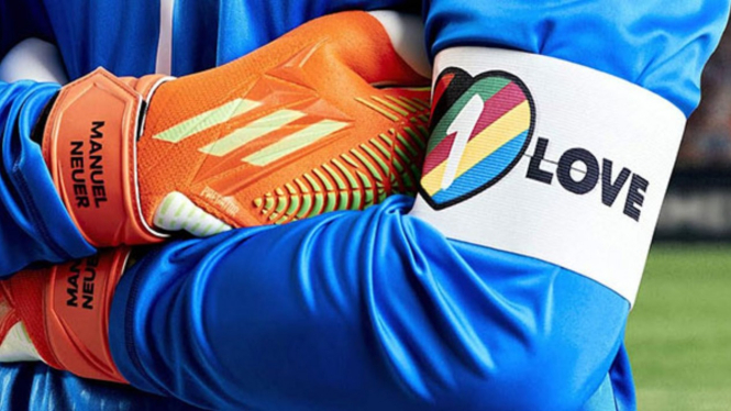 Ban kapten One Love - ban kapten pelangi - ban kapten LGBT