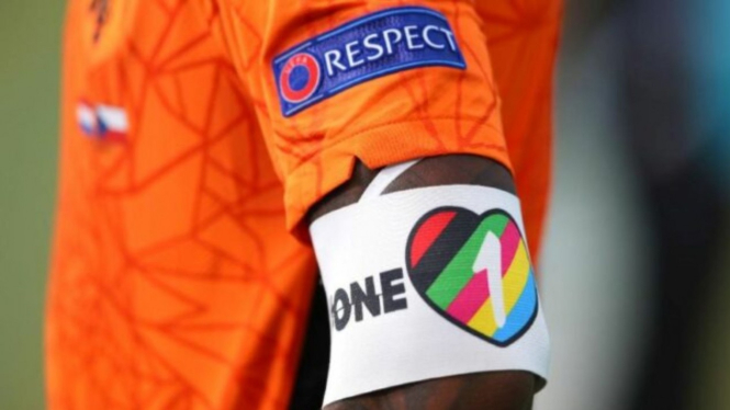 Ban kapten One Love - ban kapten pelangi - ban kapten LGBT