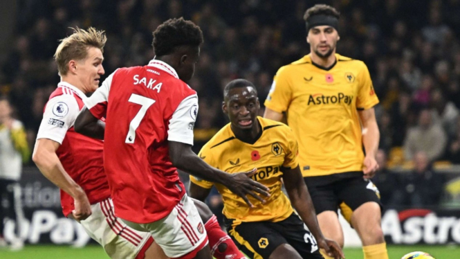 Duel Wolverhampton vs Arsenal 0-2