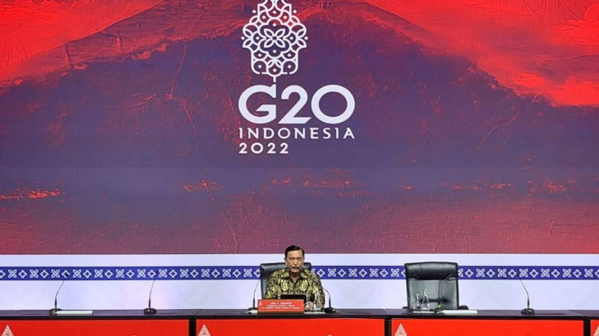 Menko Marves Luhut Binsar Pandjaitan di G20.