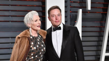 Elon Musk dan Maye Musk.