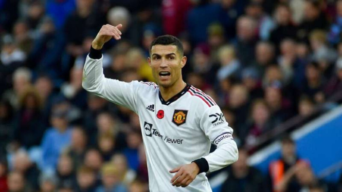 Cristiano Ronaldo saat memperkuat Manchester United