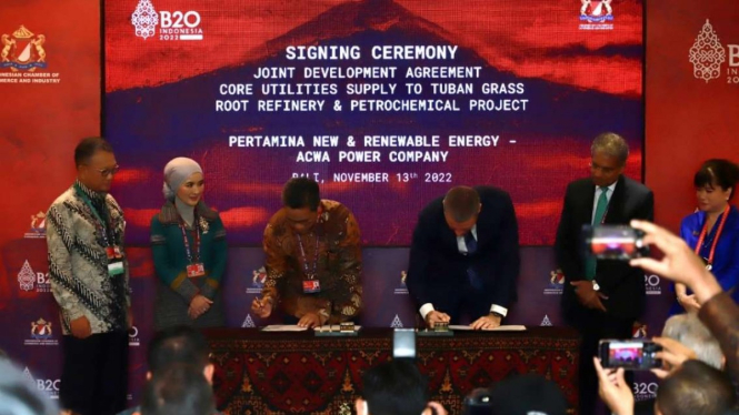 Pertamina NRE dan ACWA Power Joint Agreement.