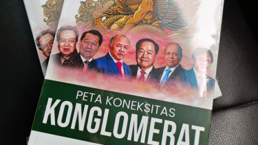 Ilustrasi buku peta koneksitas konglomerat