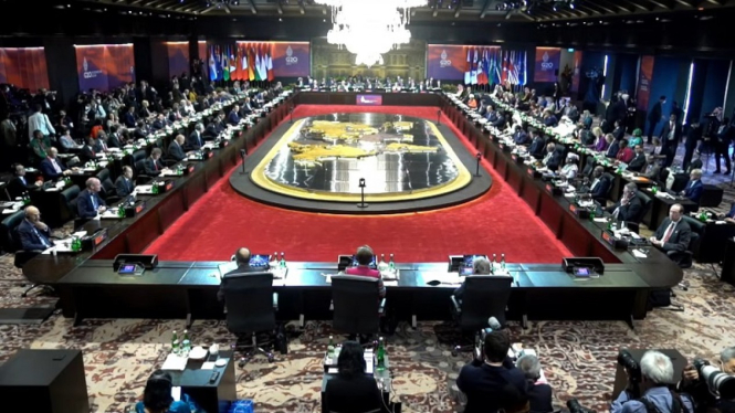 Suasana pertemuan KTT G20 di Bali