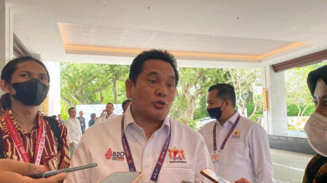 Wakil Ketua Umum Kadin Indonesia Bidang Pengembangan Otonomi Daerah Sarman Simanjorang.