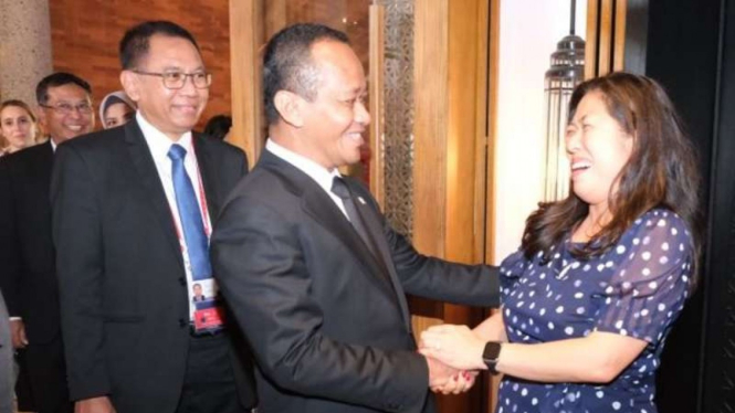 Menteri Investasi Bahlil Lahadalia bertemu Menteri Kanada Kanada Mary Ndi.