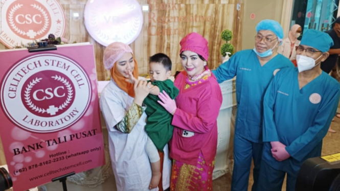 Sulaiman anak Oki Setiana Dewi jalani terapi stem cell di Vinski Tower