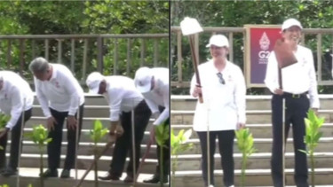 Presiden Jokowi ajak pemimpin dunia menanam mangrove