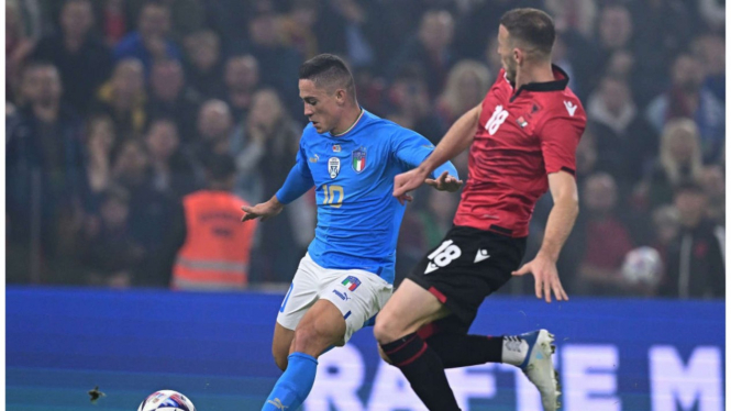 Duel Timnas Albania vs Timnas Italia