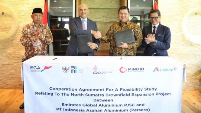 Inalum gandeng perusahaan asal Uni Emirat Arab, Emirates Global Aluminium (EGA).