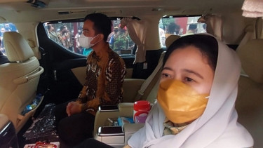 Puan Maharani semobil dengan Wali Kota Solo Gibran Rakabuming