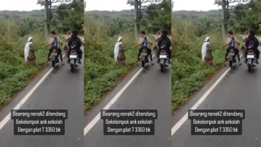 Viral Nenek-nenek Ditendang Sekelompok Pelajar