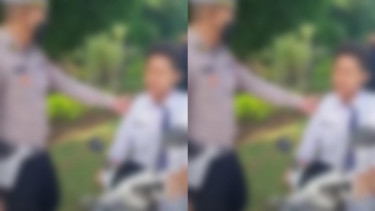Viral Siswa SMP Bawa Motor Dirazia Polisi Malah Ngamuk 
